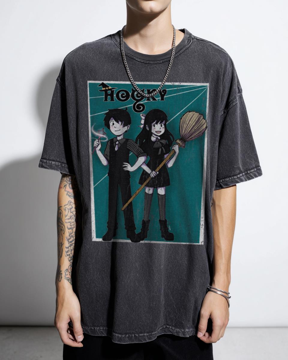 Hooky Webcomic Dorian & Dani Fanart T-Shirt - Magical Witches Webtoon Apparel