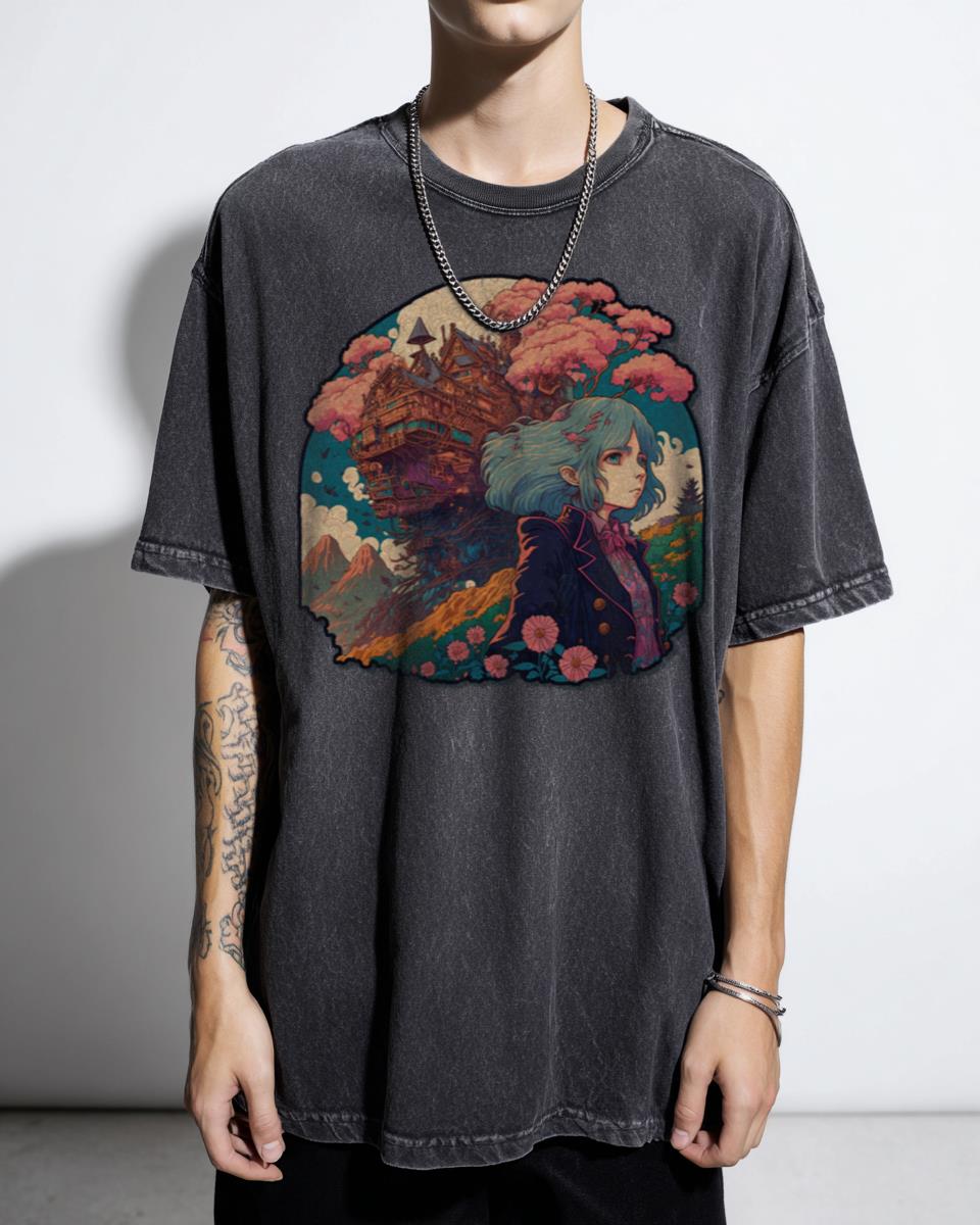 Howl's Moving Castle Ghibli Anime T-Shirt - Studio Ghibli Fan Art Unisex