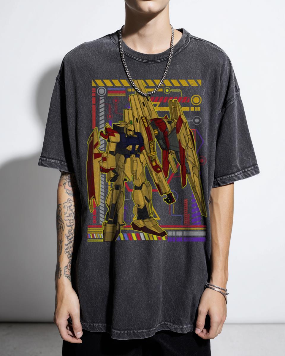 Hyaku Shiki MSN-00100 Gundam Mecha T-Shirt - Classic Mobile Suit Anime Fan