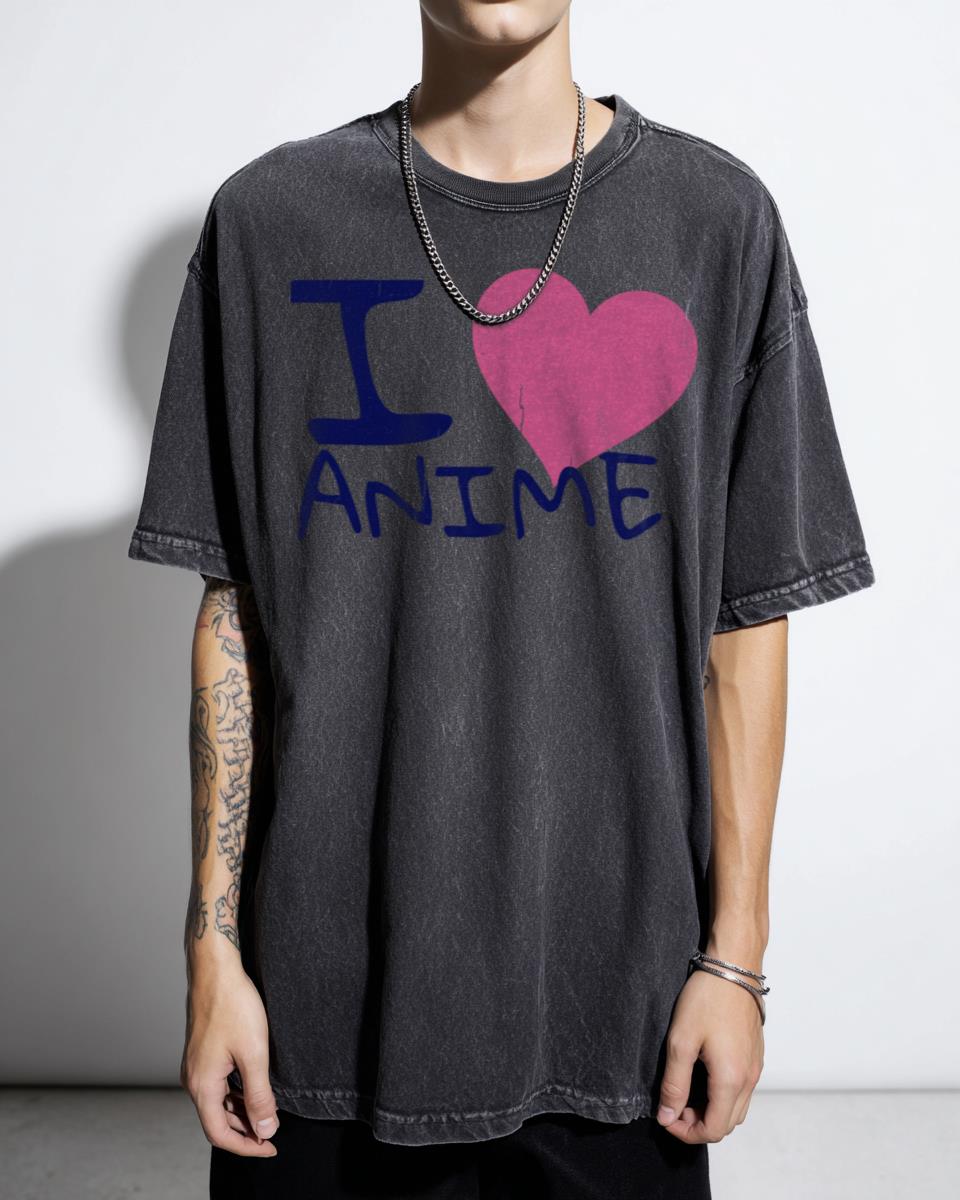 I Love Anime Manga Otaku Fan T-Shirt - Kawaii Japan Dragon Ball Z Naruto