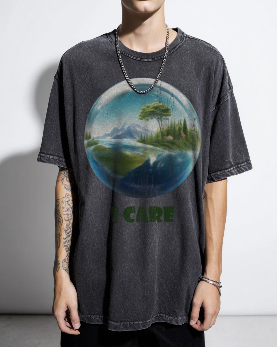 "I Take Care Of Our Planet" Earth Day Awareness T-Shirt - Climate Action Environmentalist Unisex