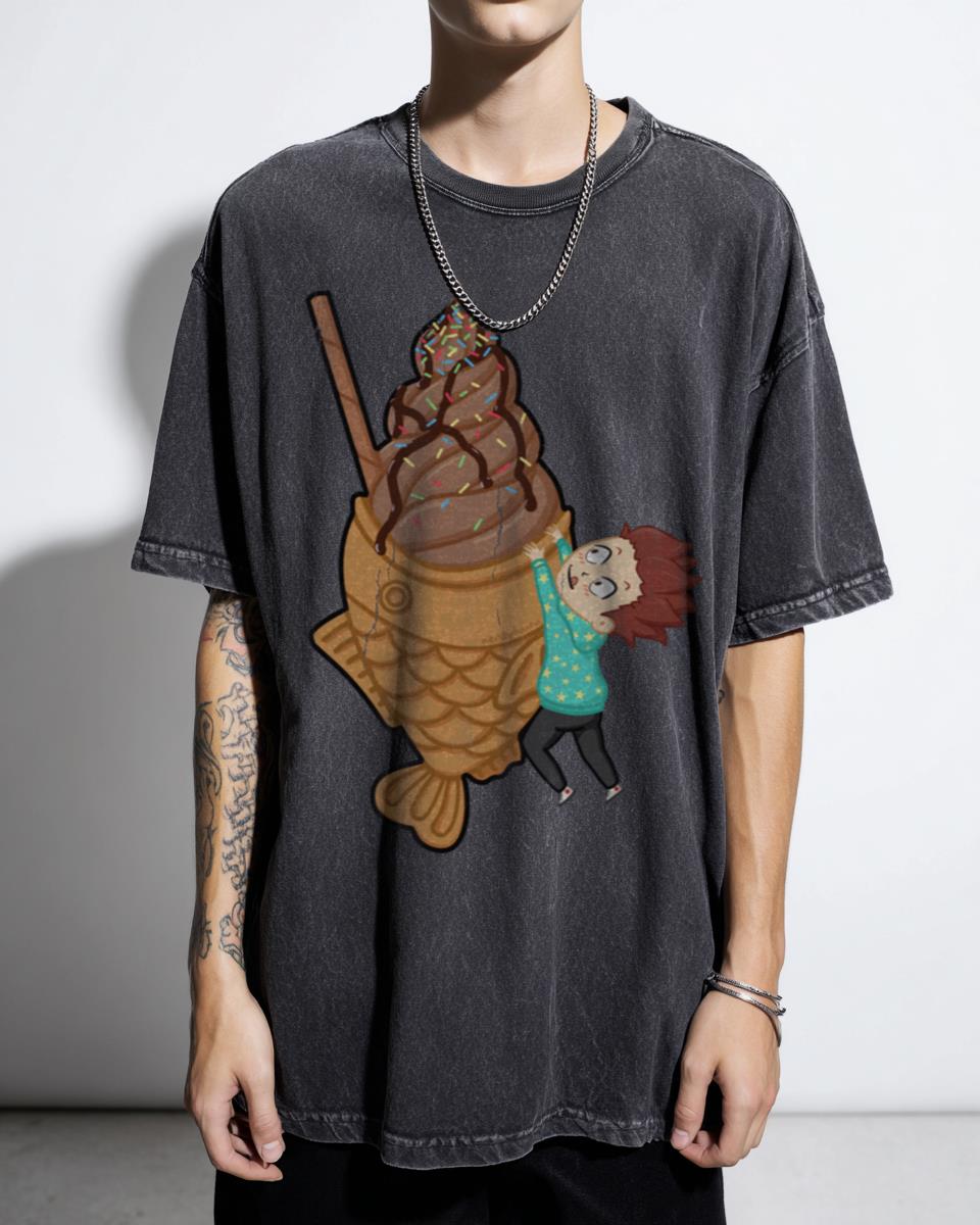 Ice Cream Tendou Haikyuu Anime T-Shirt - Satori Tendo Food Art Manga Fan