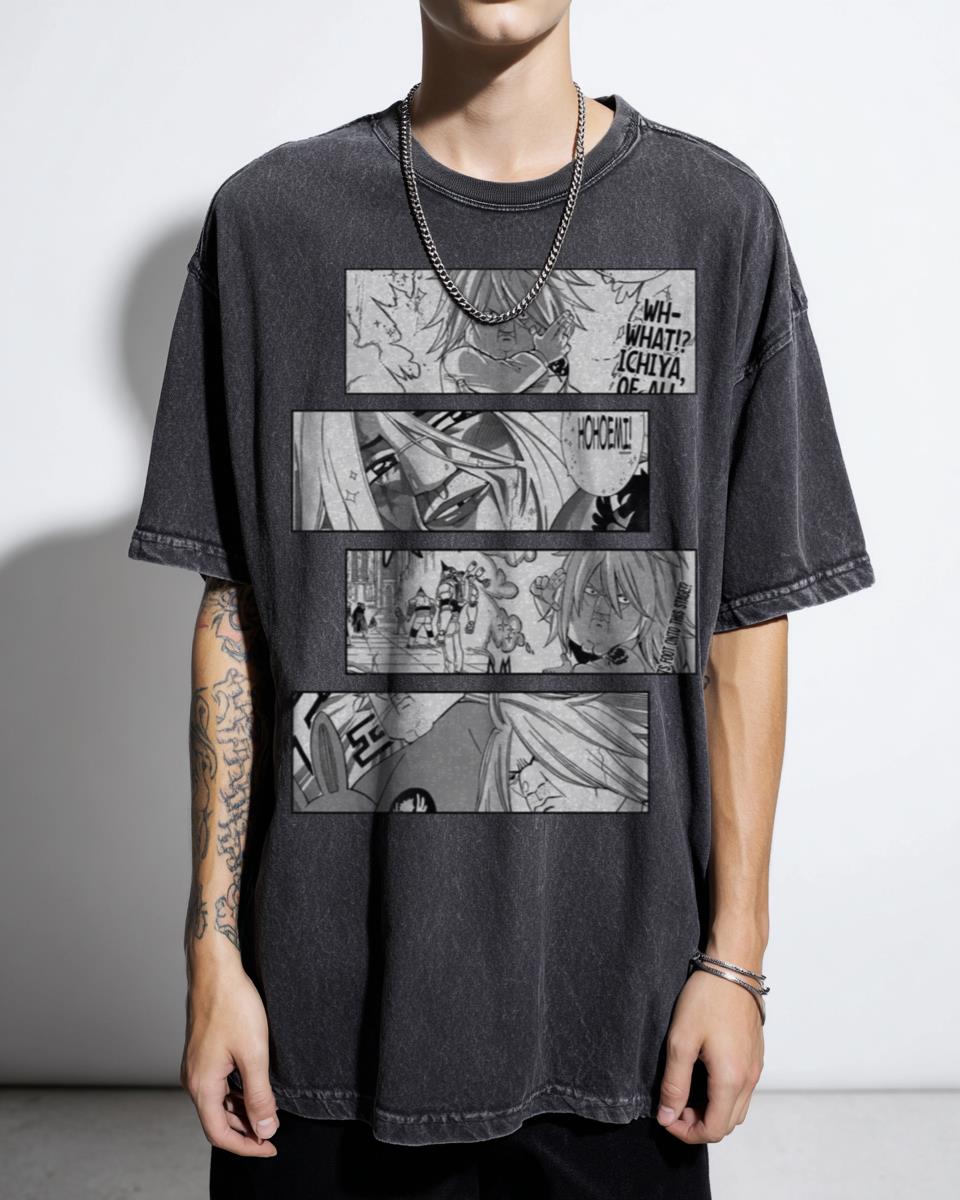 Ichiya Vandalay Kotobuki Manga Stripe T-Shirt - Fairy Tail Anime Fanart