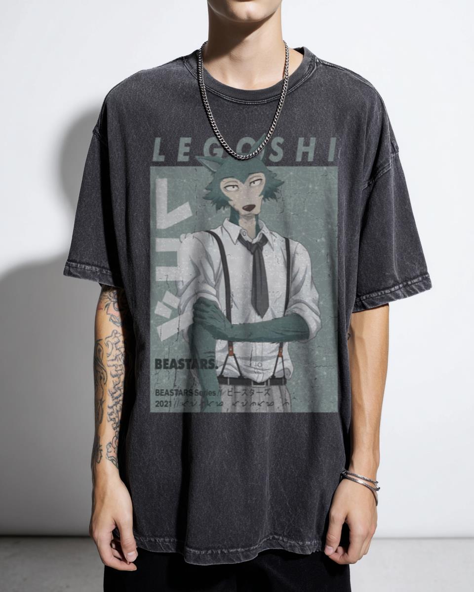 Iconic Beastars Legoshi Anime T-Shirt - Deep Manga Wolf Character Apparel