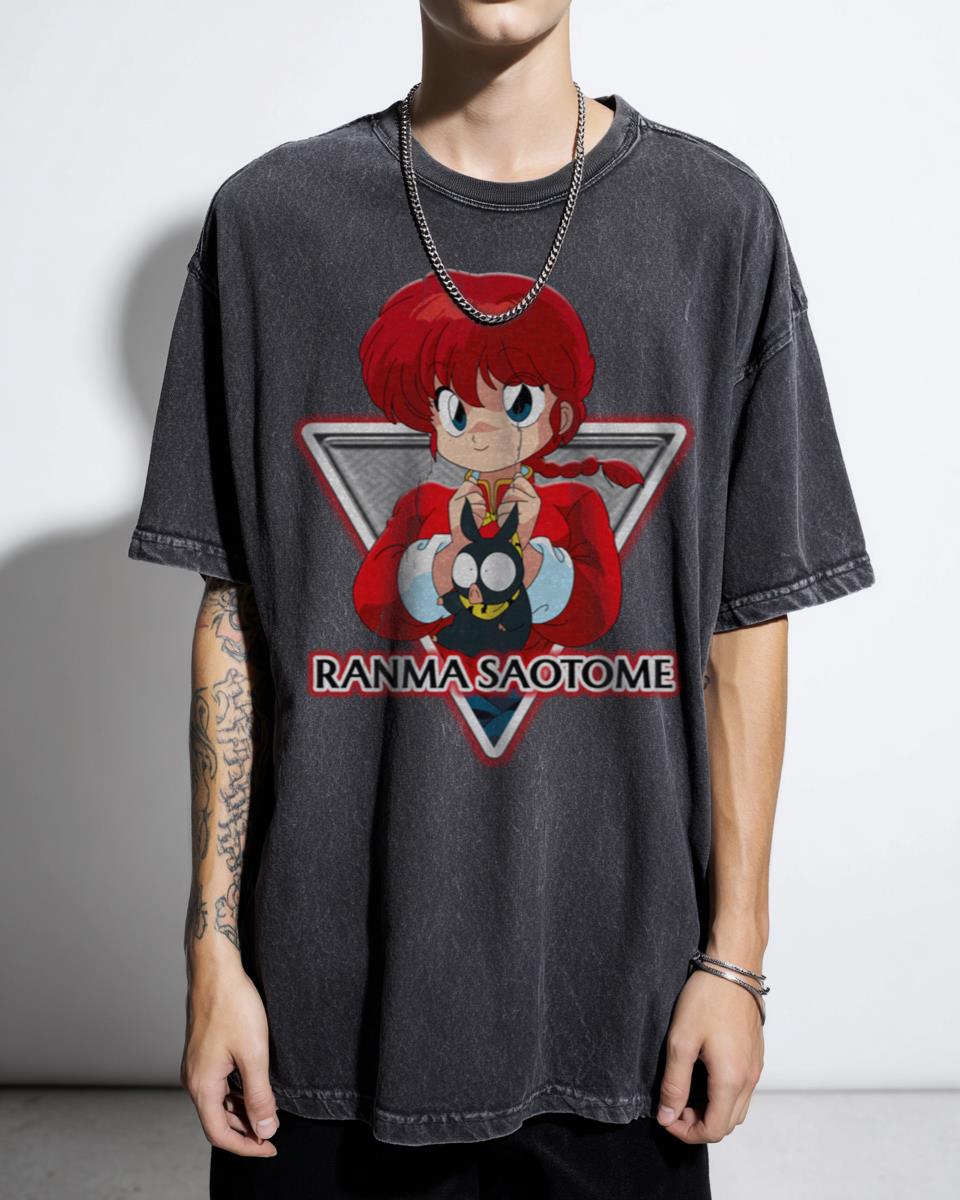 Iconic Ranma Saotome Ranma 1/2 Anime T-Shirt - Retro 90s Manga Character Apparel