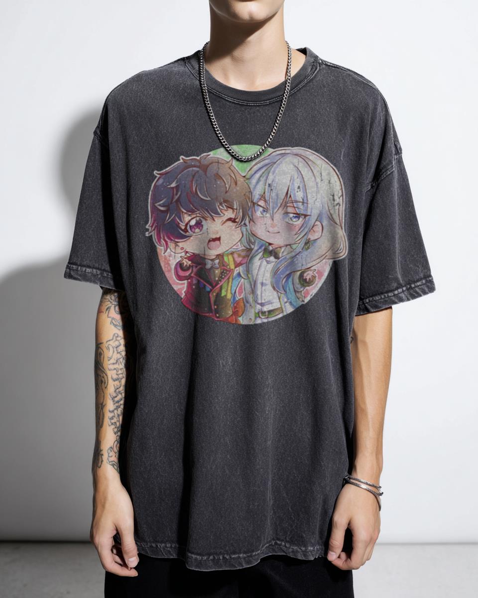 Idolish7 Yuki Momo Re:vale Anime Chibi T-Shirt | Kawaii Fan Art