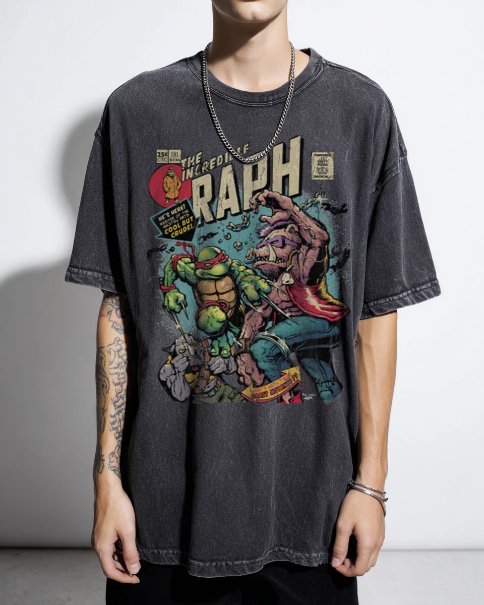 Incredible Raph Retro Ninja Turtles T-Shirt - Vintage Superhero Comics Apparel