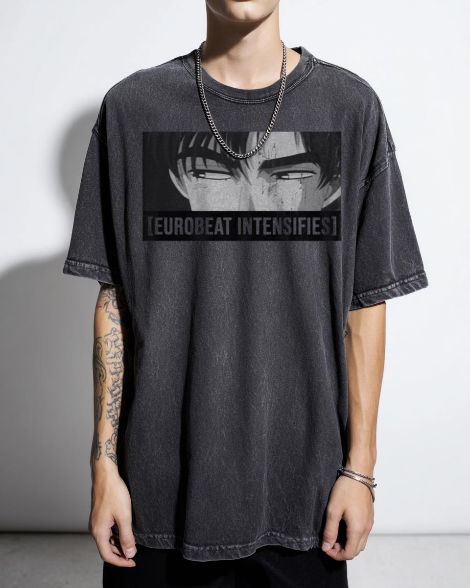 Initial D Eurobeat Drift AE86 Anime T-Shirt - Japanese JDM Racing Manga Unisex