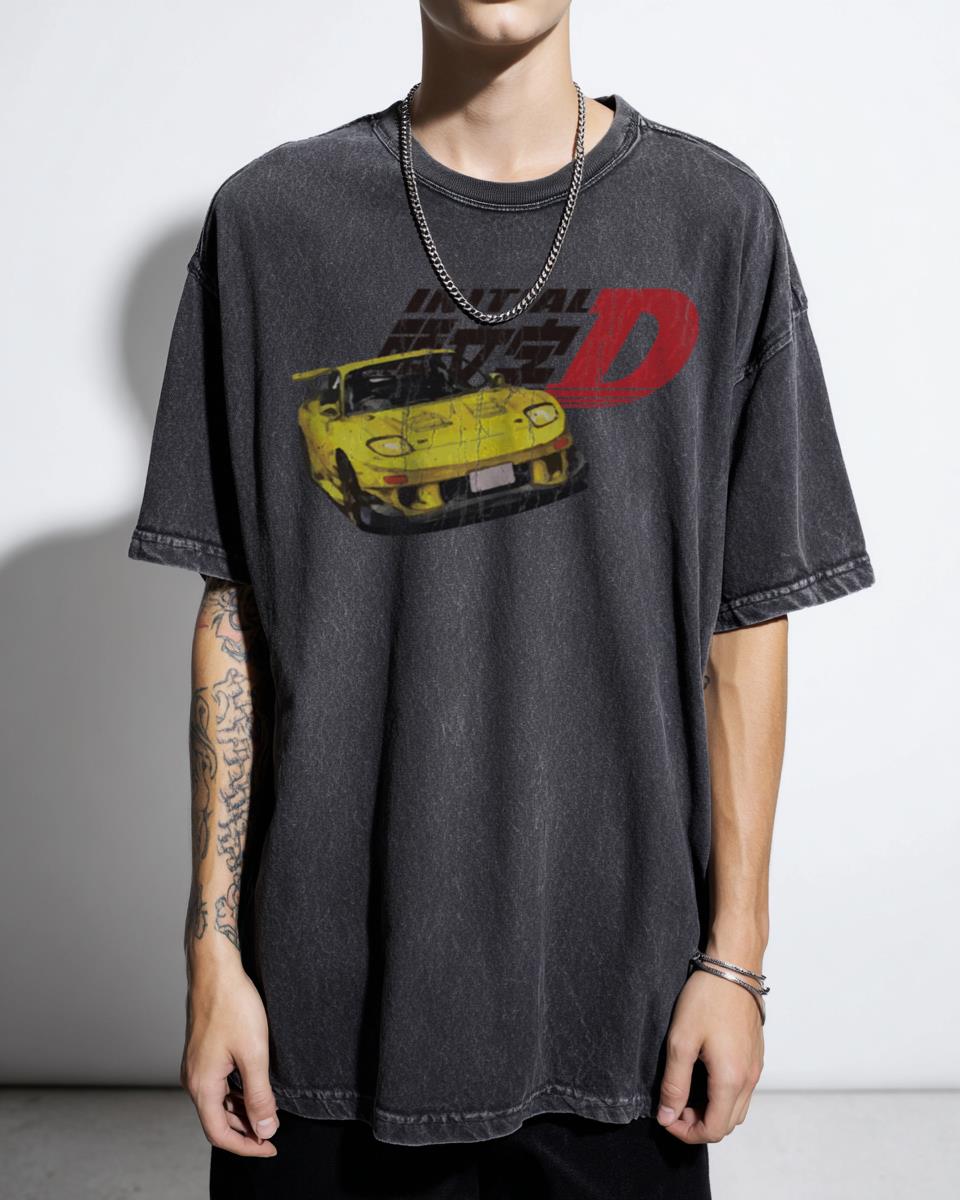 Initial D Keisuke RX-7 Mazda FD3S Race Car T-Shirt