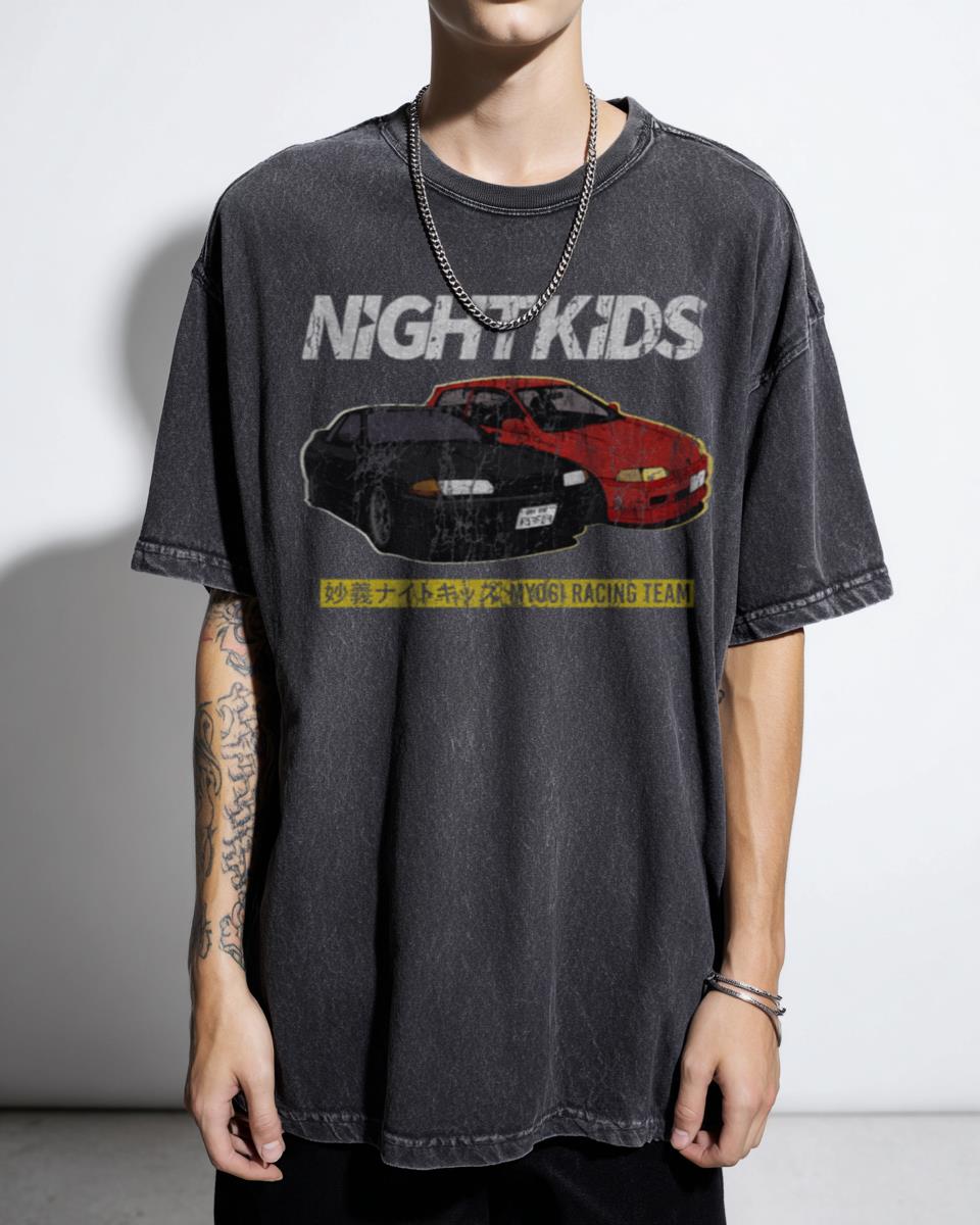 Initial D Night Kids T-Shirt | JDM Racing Anime Tee