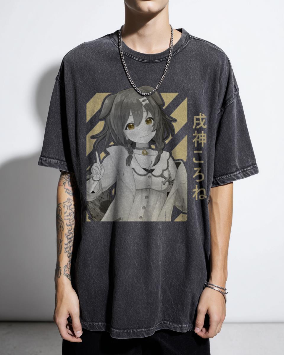 Inugami Korone T-Shirt | Hololive VTuber Anime Streamer Tee