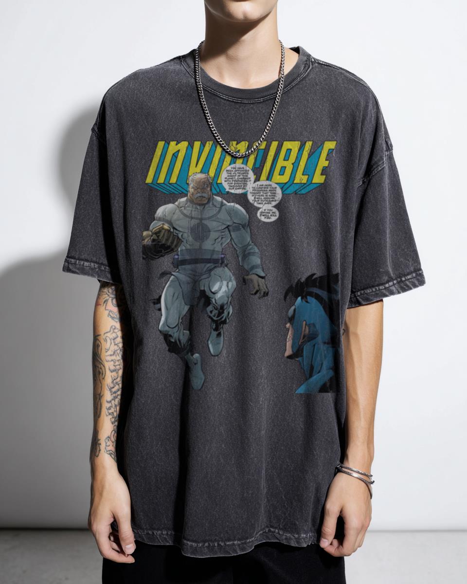 Invincible Conquest Strong T-Shirt | Superhero Omni-Man Cartoon Tee