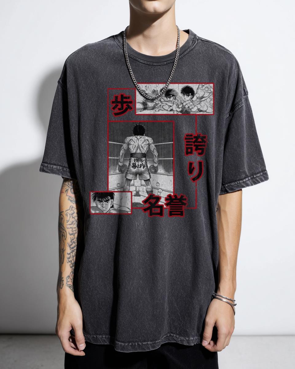 Ippo Makunouchi Hajime no Ippo Boxing T-Shirt - Anime Manga Fan