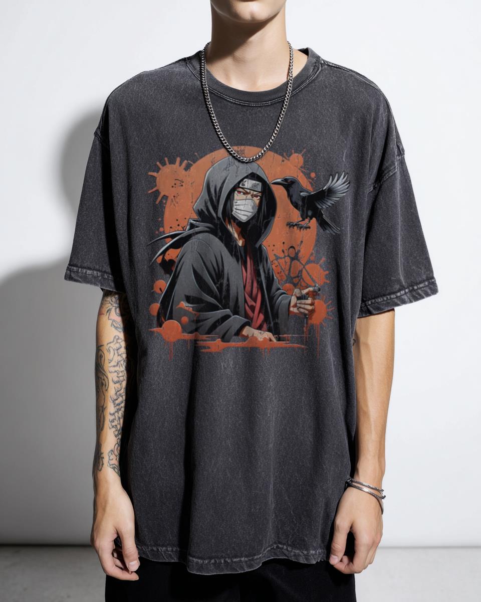 Itachi Uchiha Black Ninja T-Shirt | Naruto Anime Manga Fan Tee