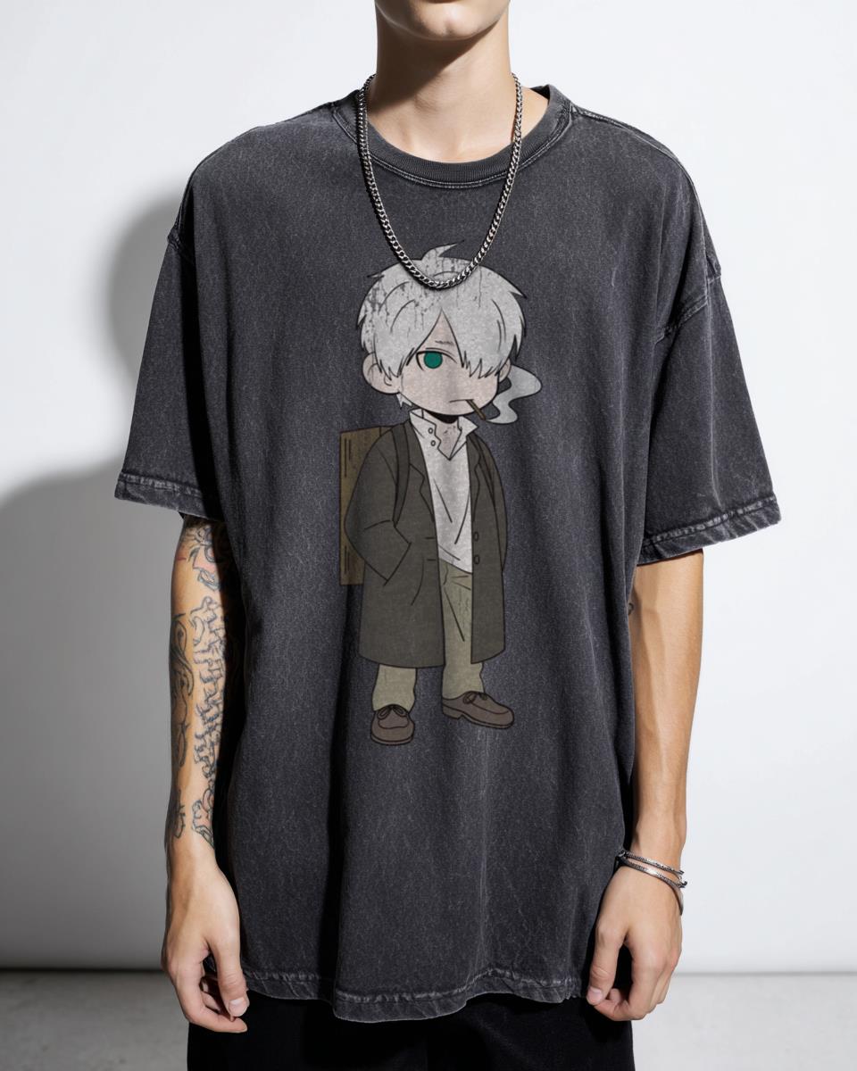 Japanese Mushishi Manga Anime T-Shirt - Ginko Fan Art Gift