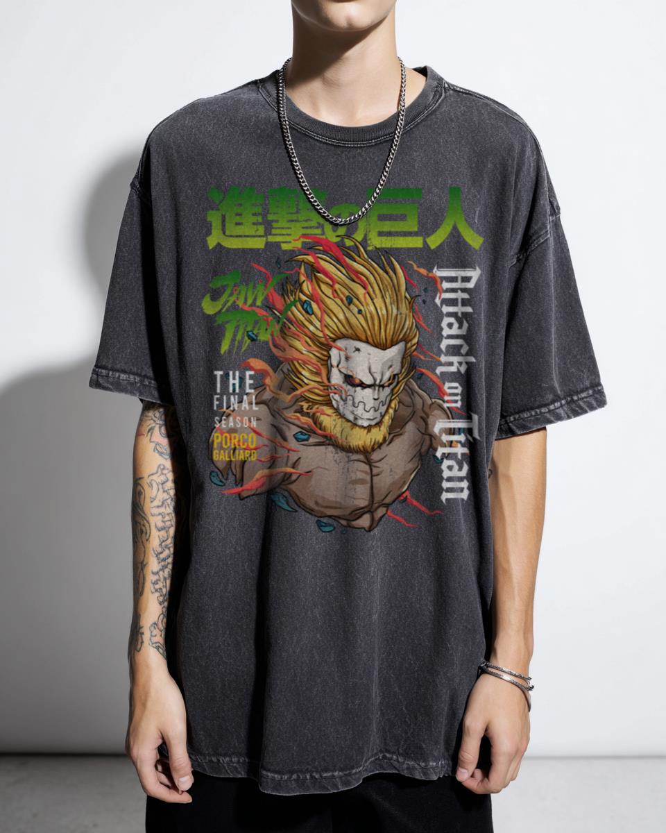 Jaw Titan Graphic T-Shirt - Attack on Titan Anime Streetwear