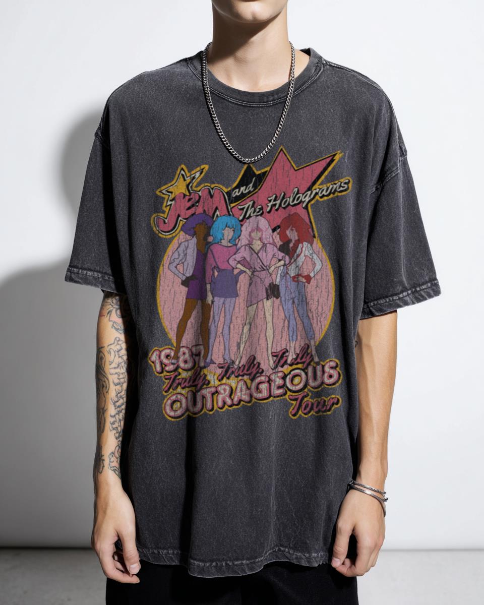 Jem & The Holograms Retro 80s Cartoon T-Shirt | Music Fan Tee
