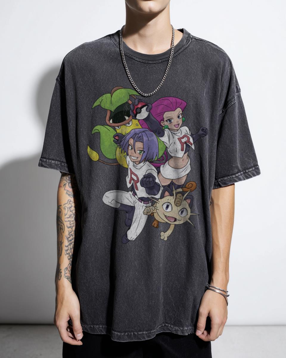 Jessie & James Team Rocket Tee | 90s Pokemon Anime Villains