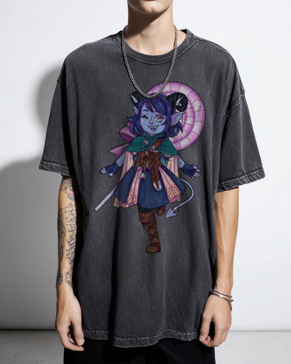 Jester Lavorre Critical Role D&D Tiefling Fan Art T-Shirt - Mighty Nein RPG Apparel