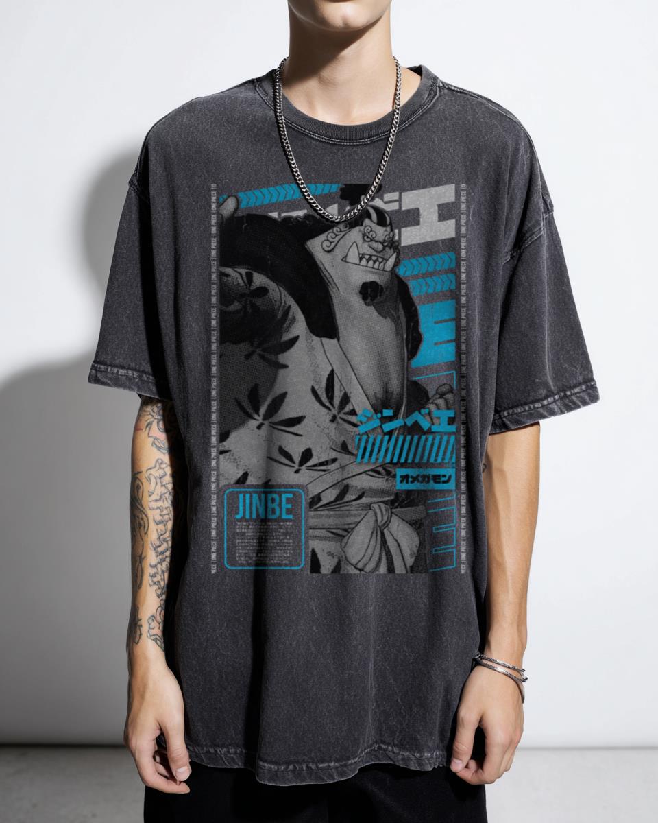 Jinbe One Piece T-Shirt - Knight of the Sea Anime Manga Art