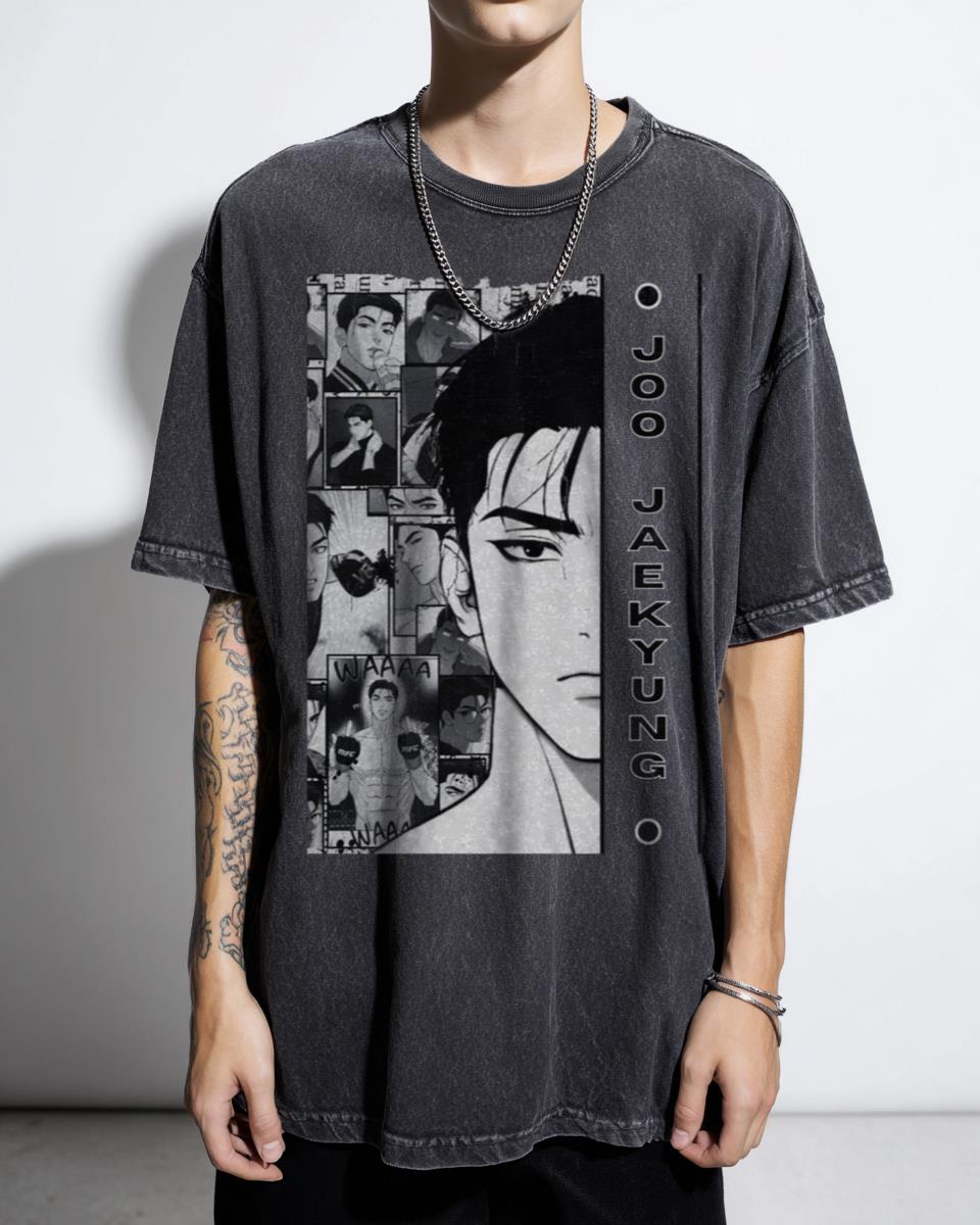 Jinx Joo Jaekyung Anime Manhwa T-Shirt - Yaoi Romance Kim Dan Fan Unisex