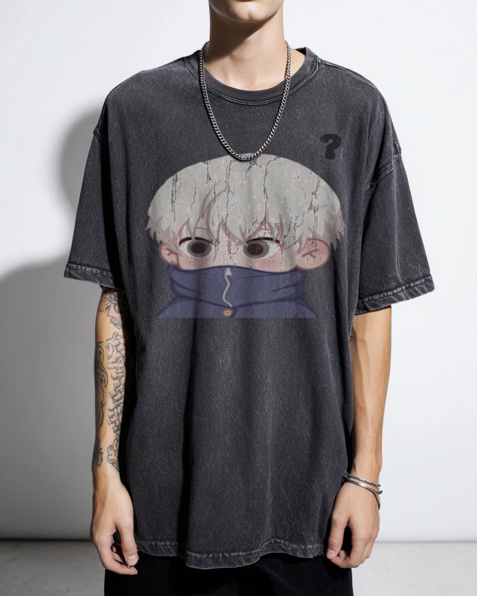 JJK Tender Gray Hair Anime Kid T-Shirt - Jujutsu Kaisen Character Fan Art