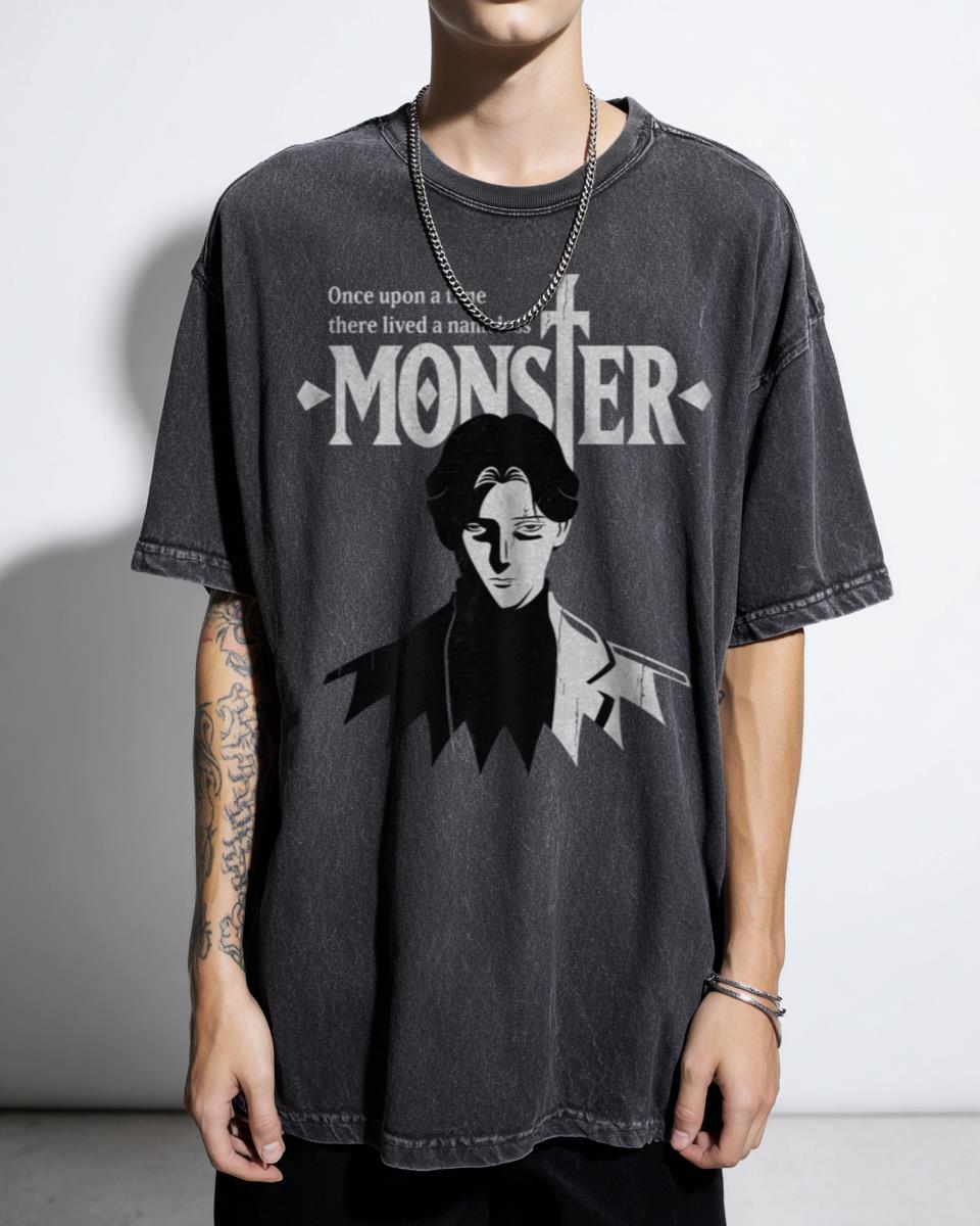 Johan Liebert Monster Anime 90s Aesthetic T-Shirt - Psychological Thriller Manga Unisex