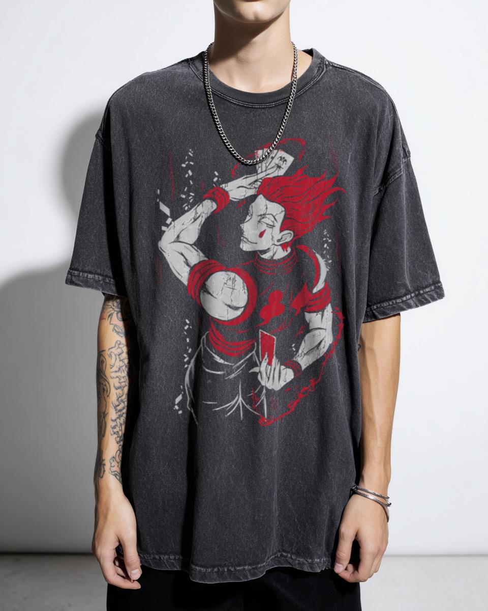 Joker Anime Style Graphic T-Shirt - Dark Comic Villain Fan Unisex