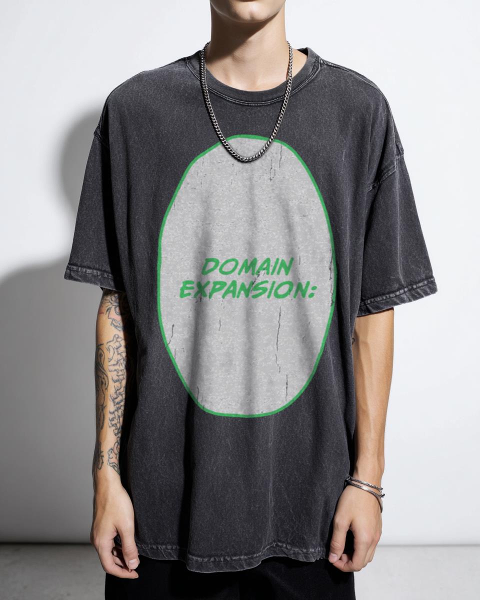 Jujutsu Kaisen Domain Expansion Green Manga T-Shirt - Gojo Sukuna Anime Fan Apparel