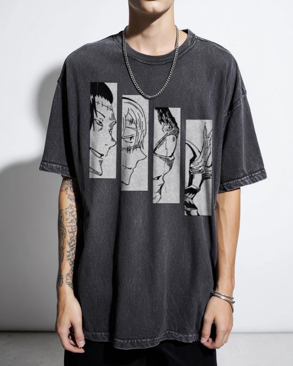 Jujutsu Kaisen Faces of Evil Anime T-Shirt - JJK Mahito Jogo Geto Manga Fan Unisex