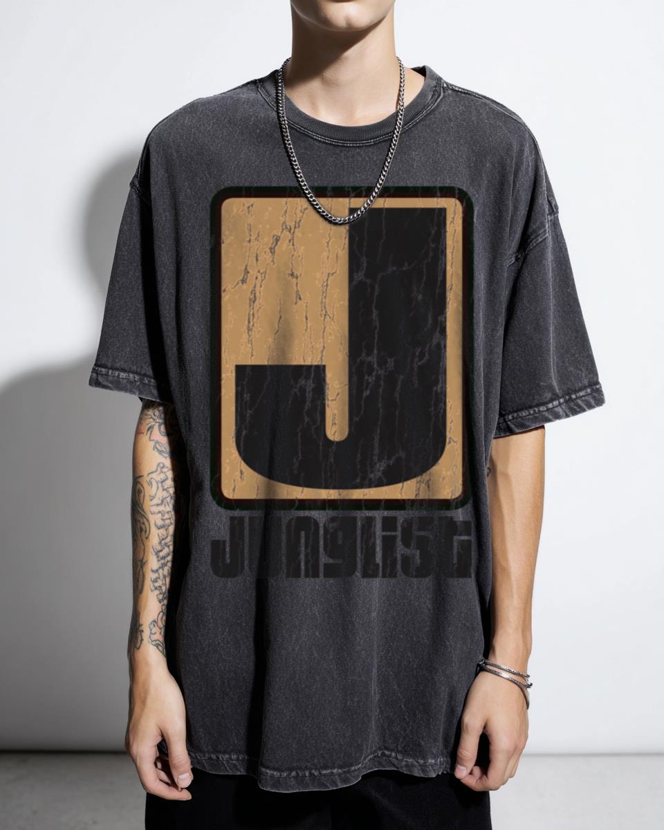 Junglist J-Plate Drum and Bass Music T-Shirt - EDM Electronic Dance Jungle Raver