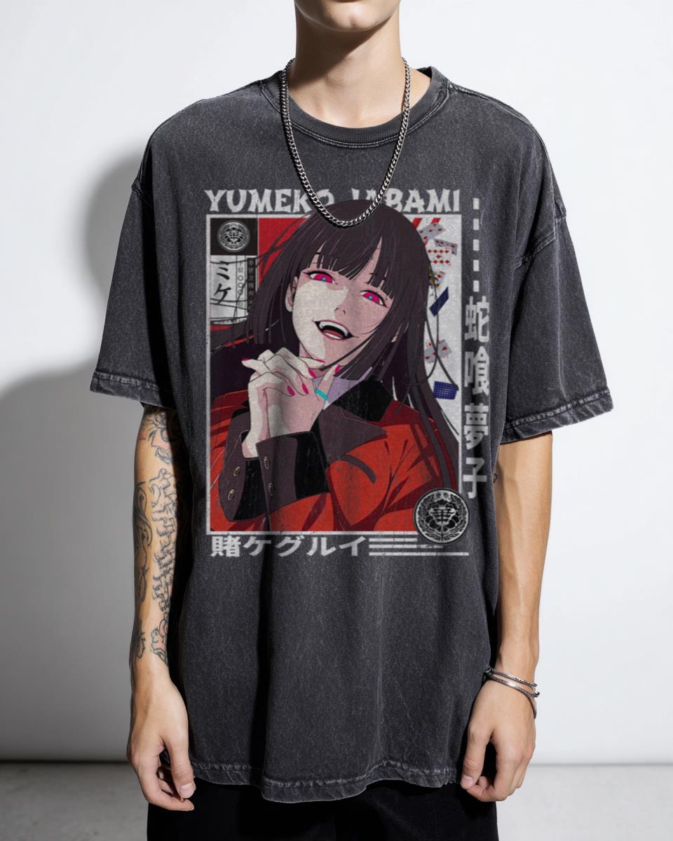 Kakegurui Yumeko Jabami Compulsive Gambler Anime T-Shirt - Manga Fan