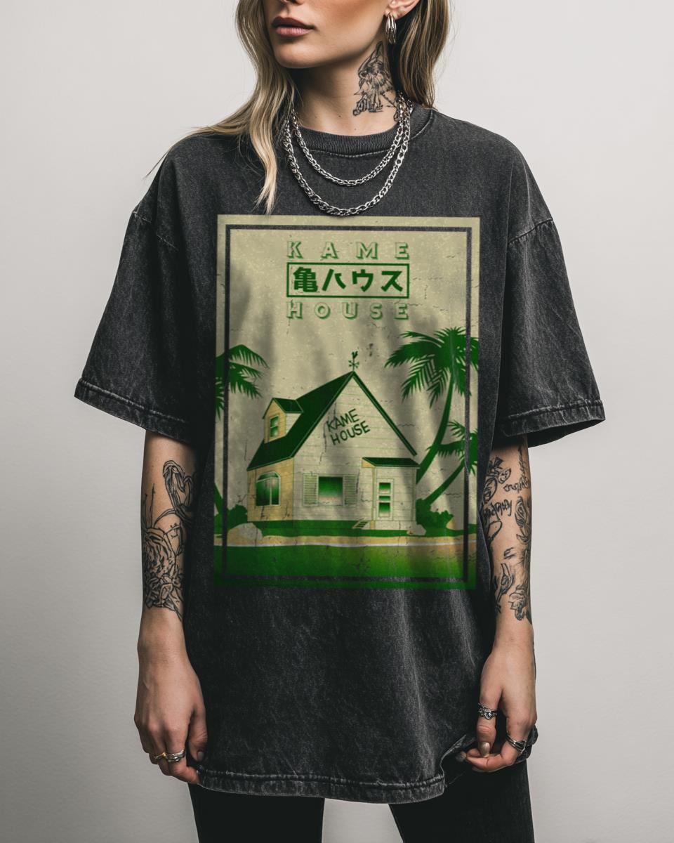 Kame House Dragon Ball Z Anime T-Shirt – Roshi Goku Manga Fan Tee