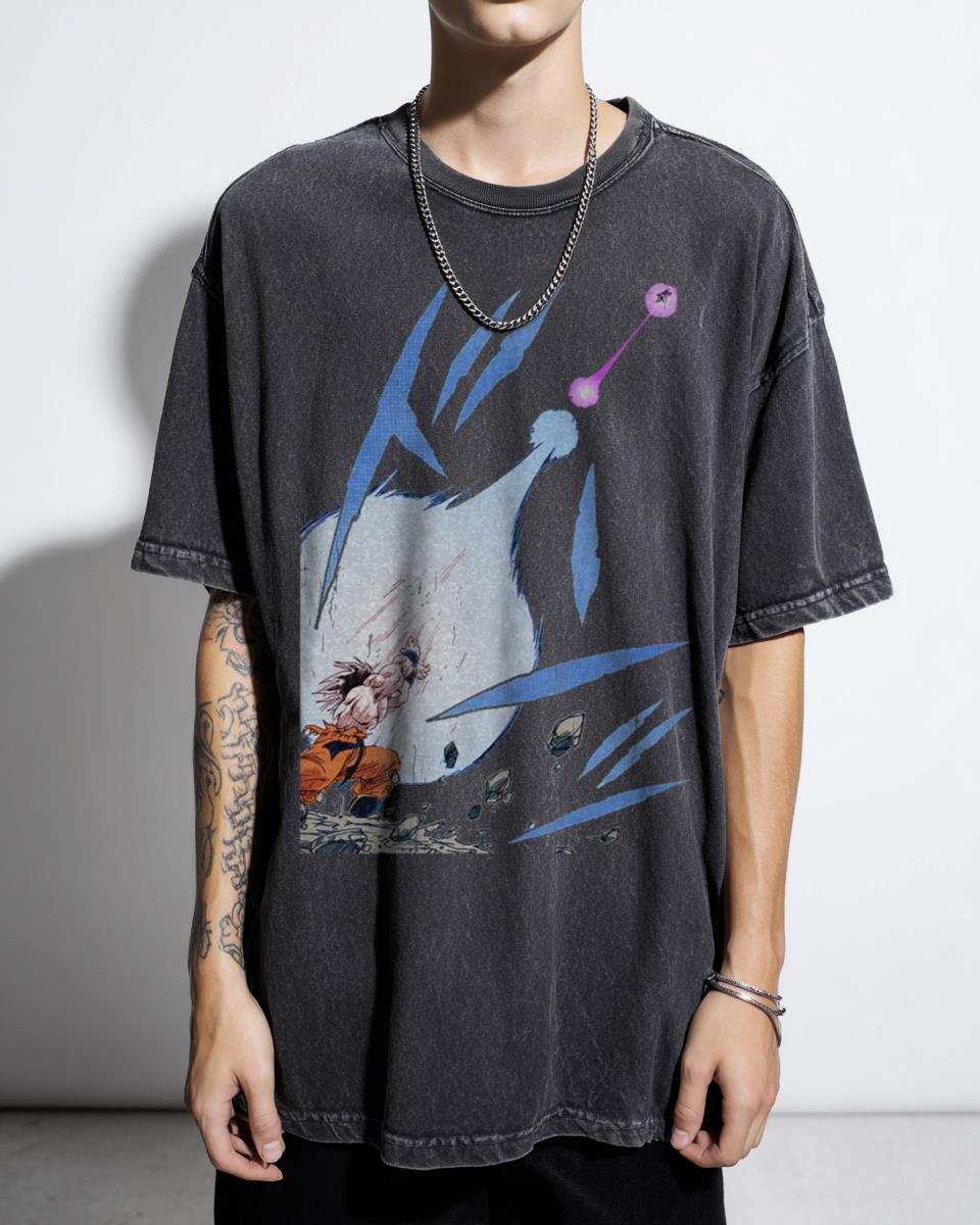 Kamehameha Vs Galick Gun Dragon Ball Manga T-Shirt - Goku Vegeta Retro Anime