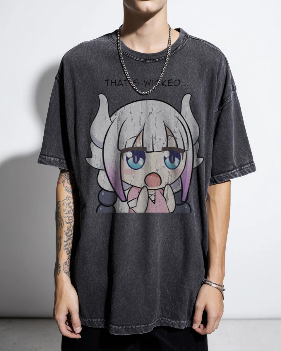 Kanna Kamui 'That's Wicked!' Anime T-Shirt - Miss Kobayashi's Dragon Maid Kawaii Fan Unisex