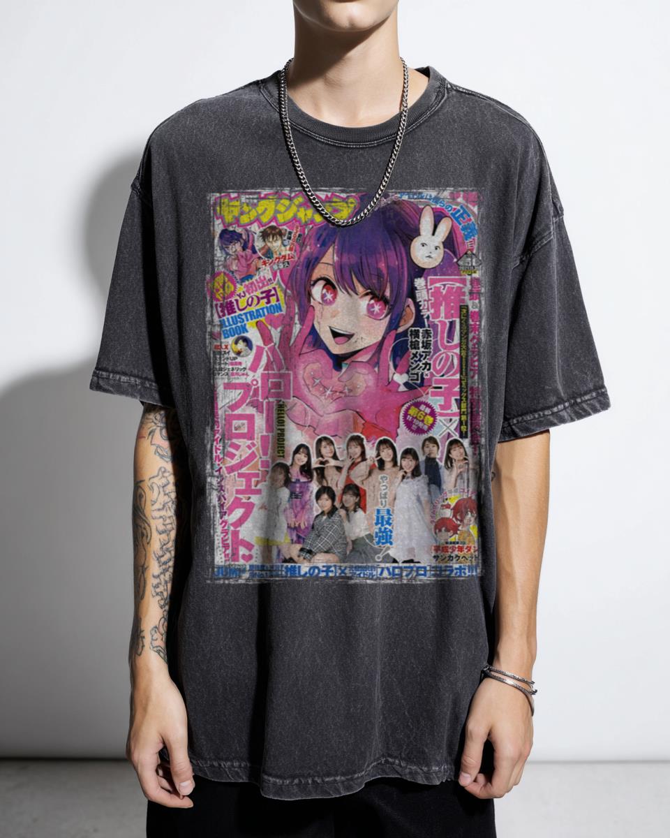 Kawaii Ai Hoshino Oshi No Ko T-Shirt - Cute Idol Anime Girl Manga Tee