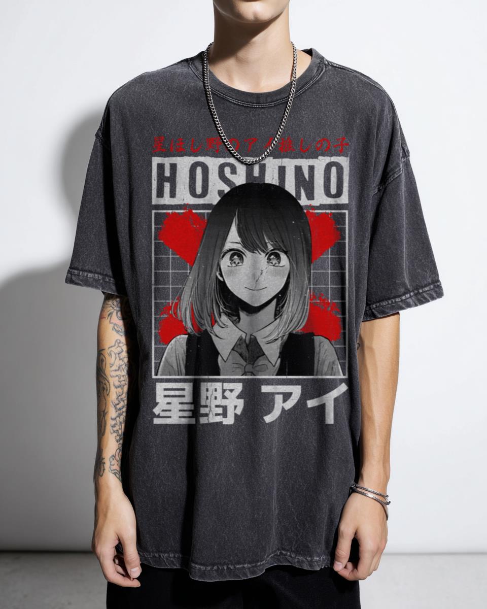 Kawaii Ai Hoshino Oshi No Ko T-Shirt - Cute Idol Anime Girl Manga Tee