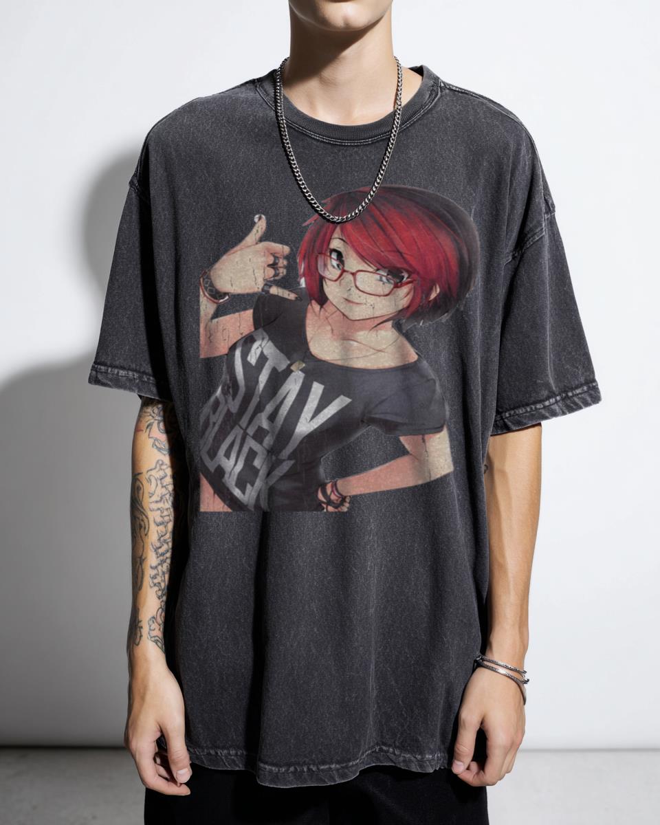 Kawaii Anime Girl Art T-Shirt - Japanese Manga Cute Cartoon Otaku