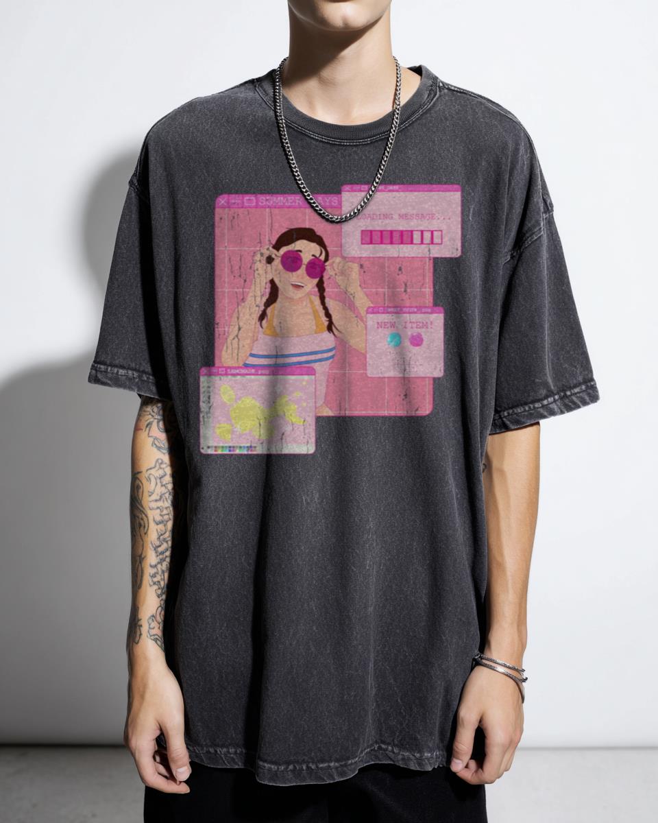 Kawaii Anime Girl Lemonade T-Shirt - 90s Aesthetic Summer Days