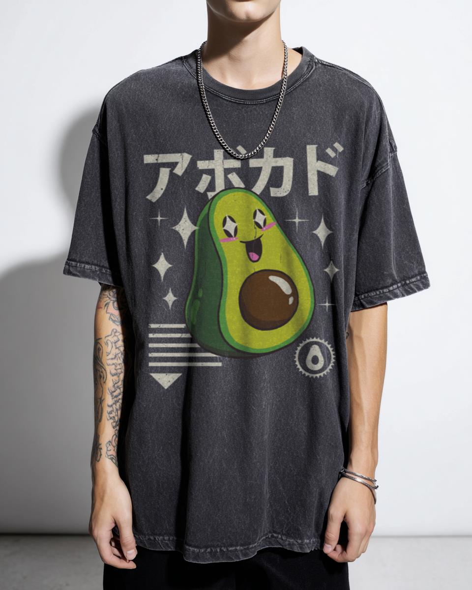 Kawaii Avocado T-Shirt | Cute Foodie Anime Avocado Lover Tee