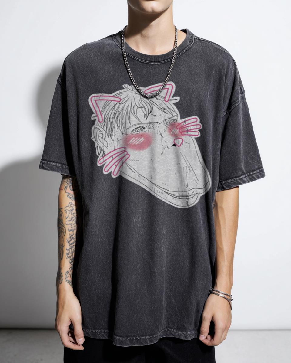 Kawaii Cart Titan Attack on Titan T-Shirt - Funny AOT Anime Meme Unisex