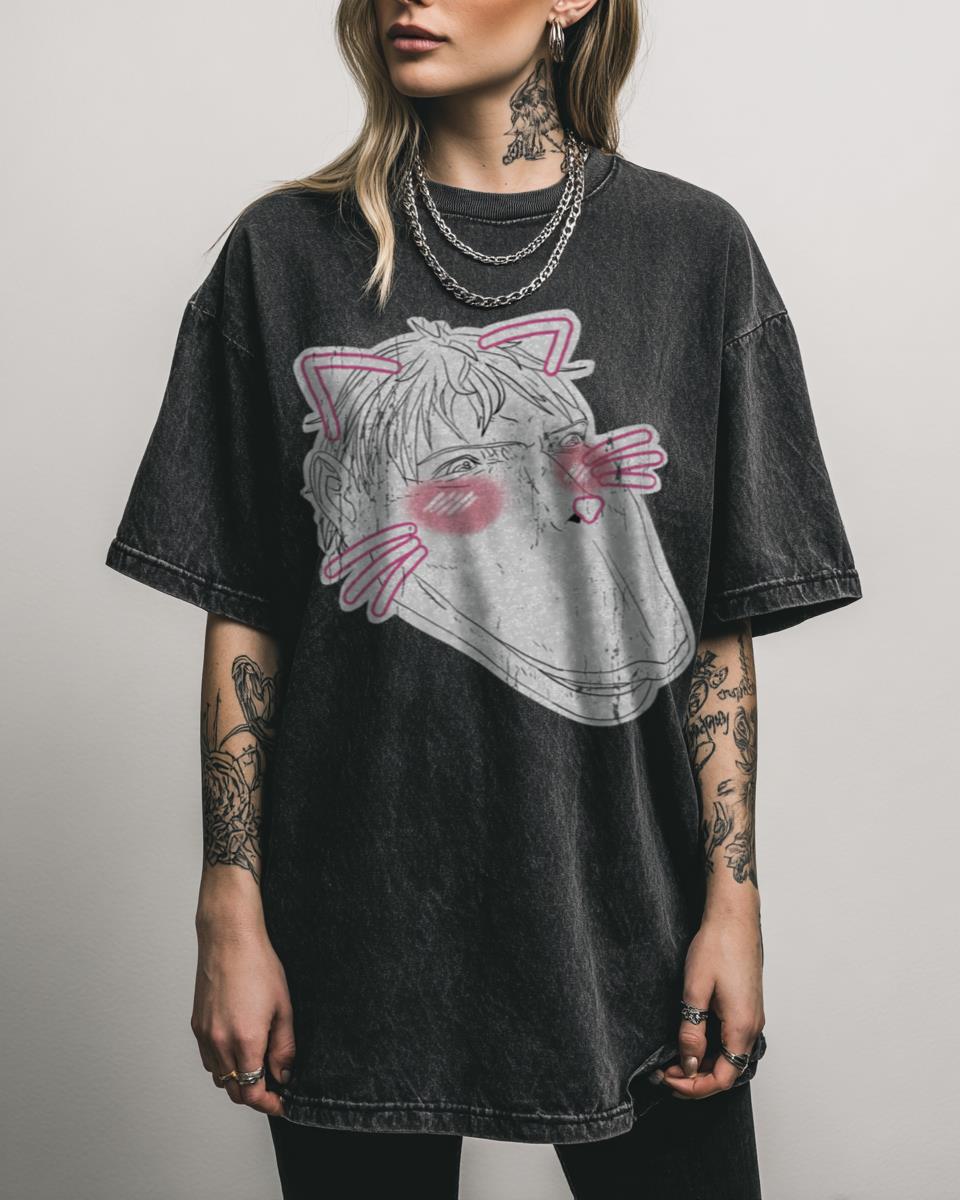 Kawaii Cart Titan Attack on Titan T-Shirt – Funny AOT Anime Meme Unisex