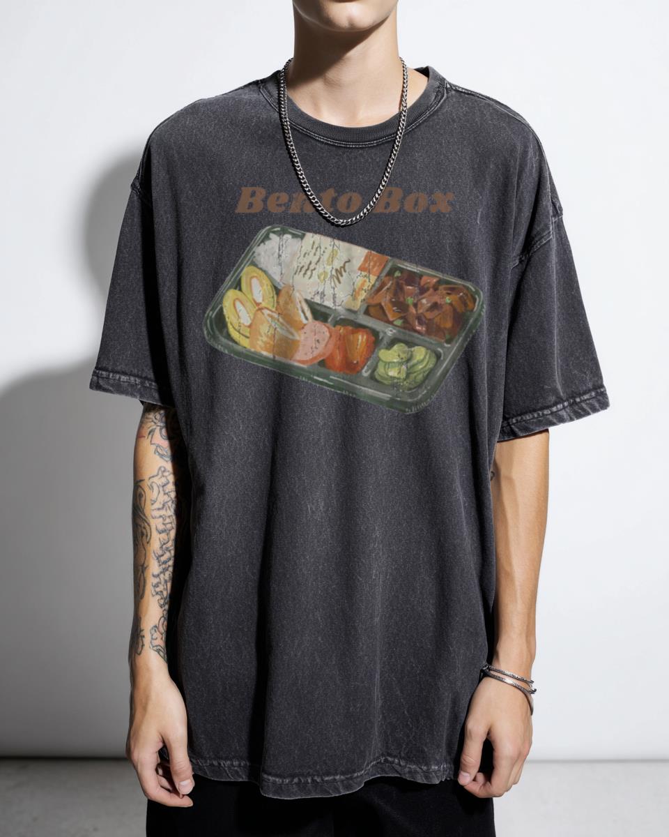 Kawaii Japanese Bento Box Anime Food T-Shirt - Cute Delicious Lunch