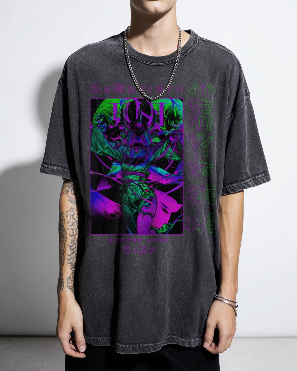 Kawaii Japanese Demon Girl Anime Aesthetic T-Shirt - Pastel Goth Otaku Waifu Tee