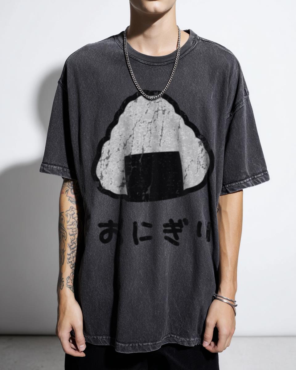 Kawaii Japanese Onigiri Rice Ball Foodie Tee