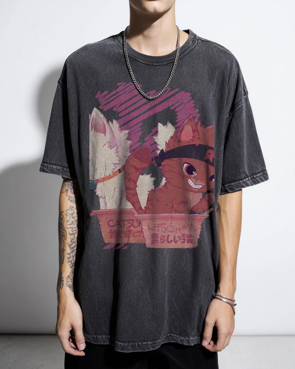 Kawaii Kitty Bakugou My Hero Academia T-Shirt - Anime Cat Fan Apparel Unisex