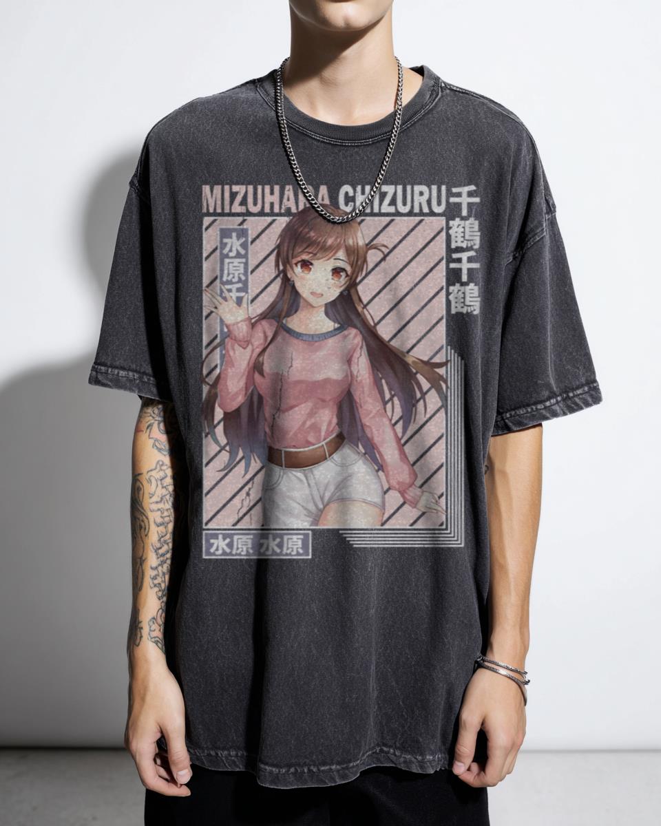 Kawaii Mizuhara Chizuru Rent-A-Girlfriend Anime T-Shirt - Waifu Manga Fan