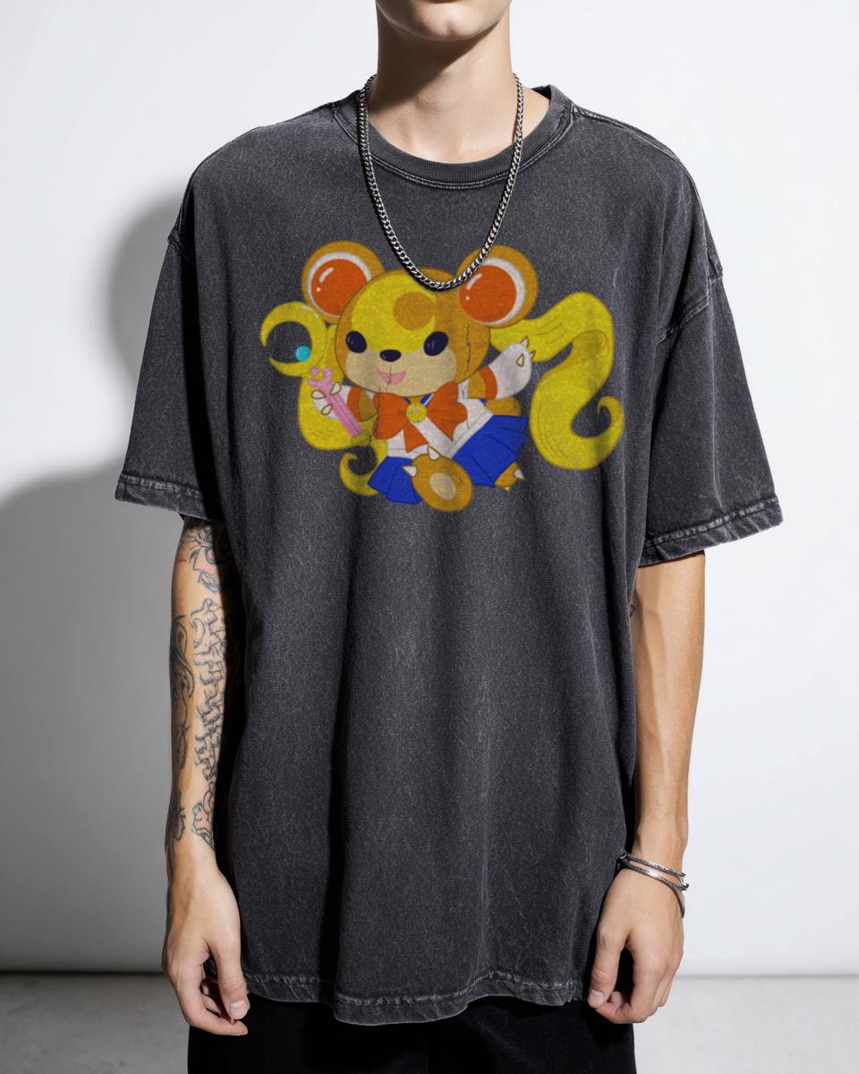 Kawaii Moon Bear Sailor Scout T-Shirt - Cute Anime Kuma Uniform
