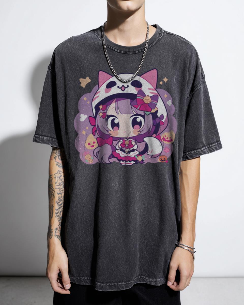 Kawaii Neko Moon Princess Cat Anime T-Shirt - Cute Halloween Sailor Fan