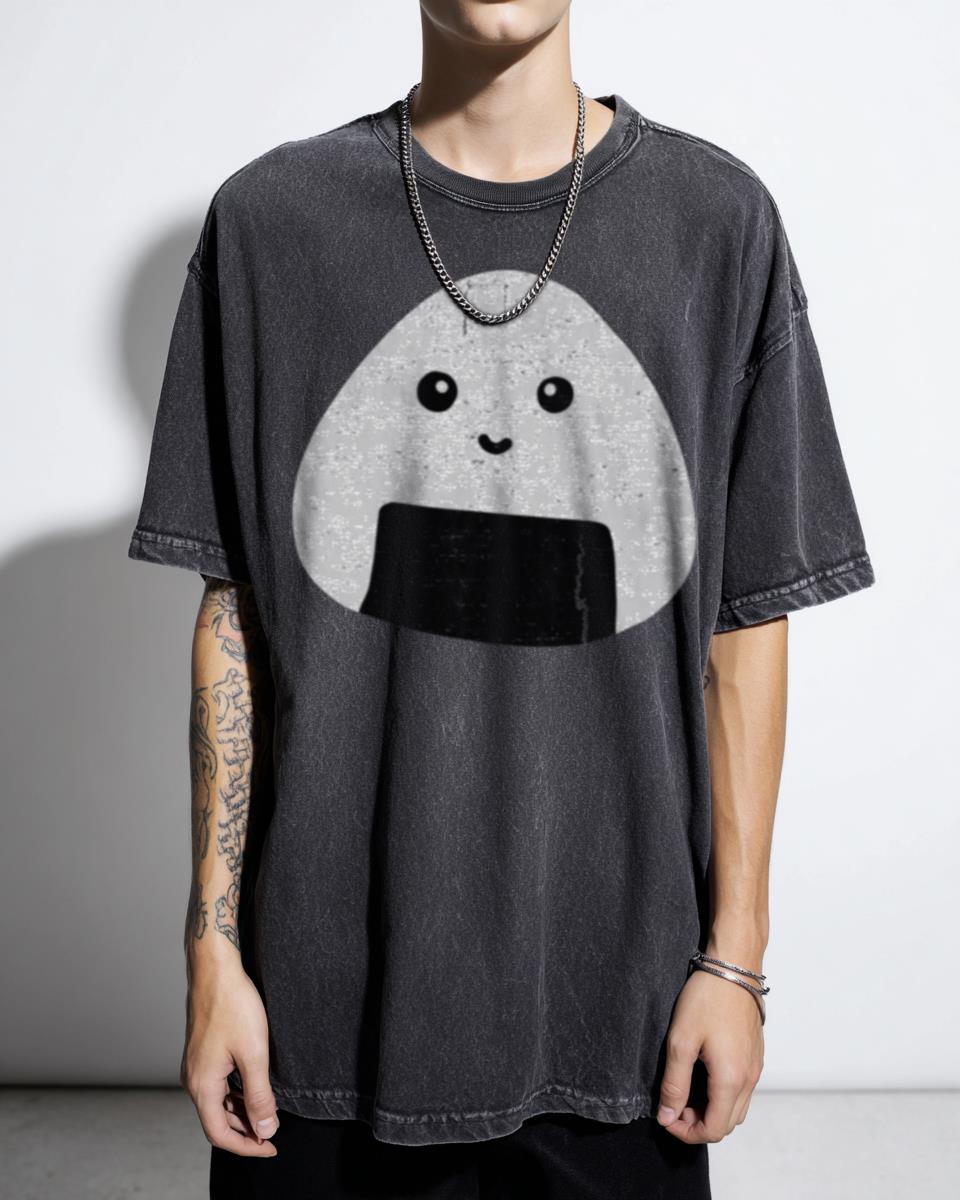 Kawaii Onigiri Cute Japanese Food T-Shirt - Adorable Rice Ball Art